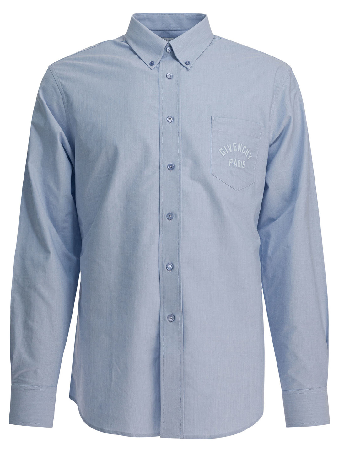 Givenchy Cotton Shirt With Logo Shirts - Light blue | bc5b1e65989c73bf7e6622c9aee04a20a8a40766