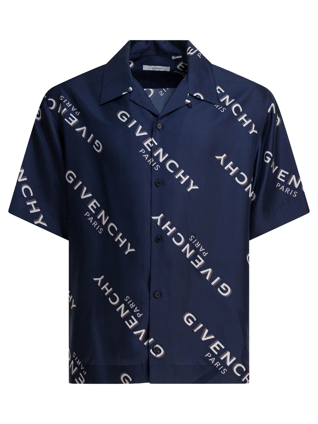 Givenchy Silk Bowling Shirt Shirts - Blu | c765c9c6d0c14a86f47a45322e687509ff81810c