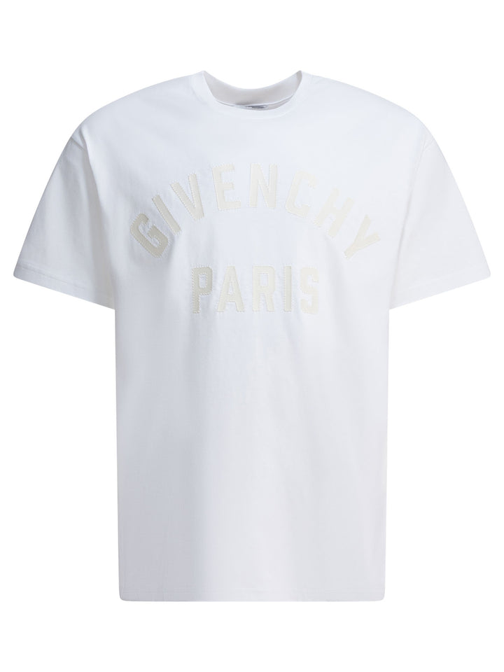 Givenchy Givenchy Paris T-shirts - Bianco | 29ddace60310882f75d5f3681a319c29aa035cf6