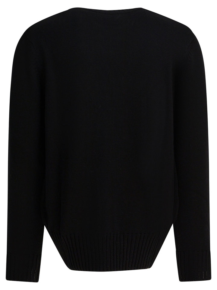 Givenchy Givenchy Paris" Crewneck Sweater Knitwear - Nero | 85fab61c0ca5624da4979b2ff823aeec25e3b5b4