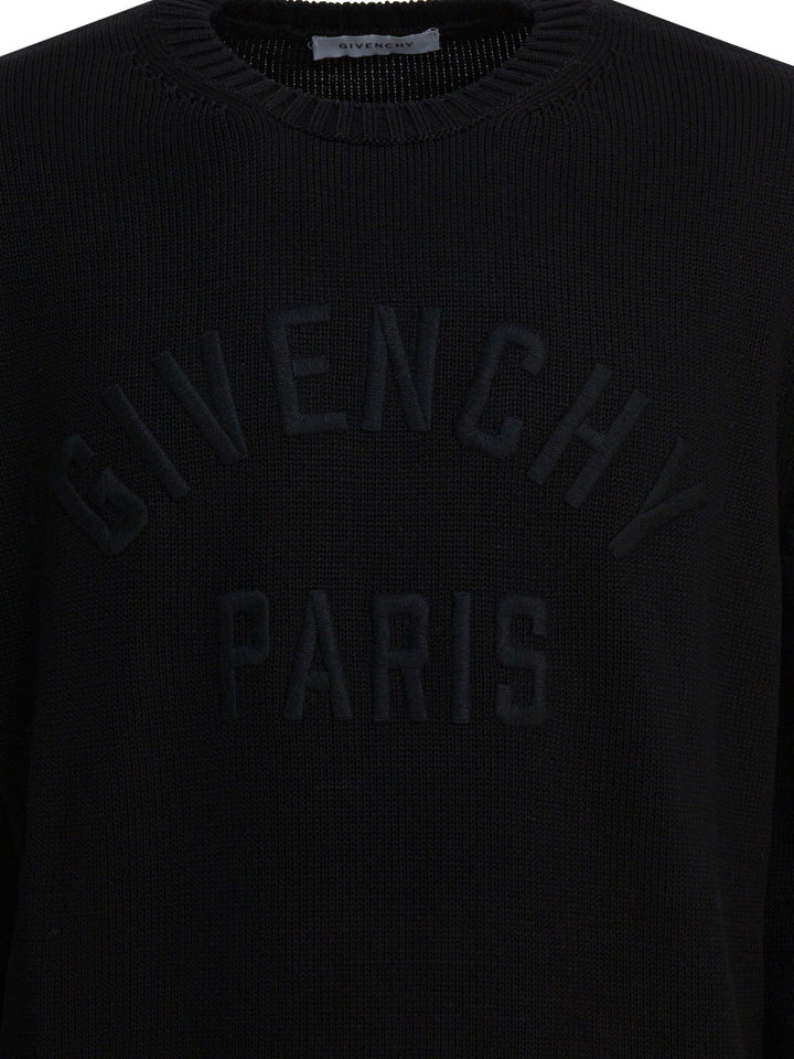 Givenchy Givenchy Paris" Crewneck Sweater Knitwear - Nero | 164869da5dc9b3529ef5cea2f6d4bf24f59f898a