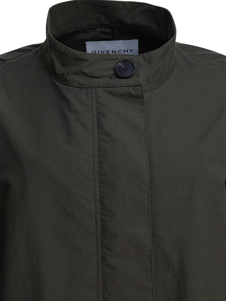 Givenchy Givenchy Print Parka Jackets and Coats - Verde | d32ccd2953cf70af1878807bc7a849a9e05bccae