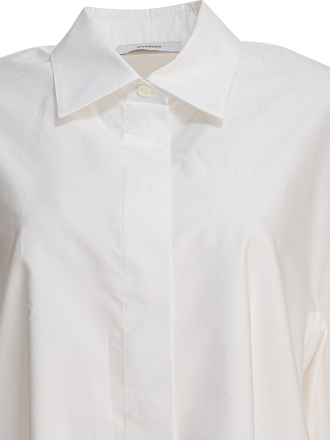 Givenchy Poplin Shirt With Embroidery Givenchy Shirts - Bianco | ea7a04650205183508cc2421c9c52851908168de