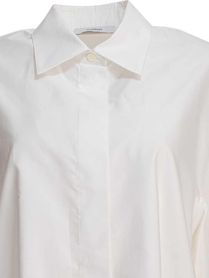 Givenchy Poplin Shirt With Embroidery Givenchy Shirts - Bianco | ea7a04650205183508cc2421c9c52851908168de