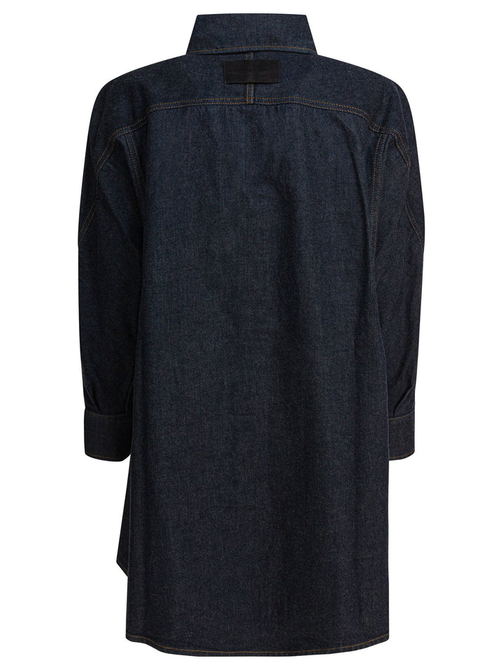 Givenchy Denim Shirt With Embroidery Givenchy Shirts - Blu | b9ddc8bacb68b0b9914e721e5aa34bf7a7967db8