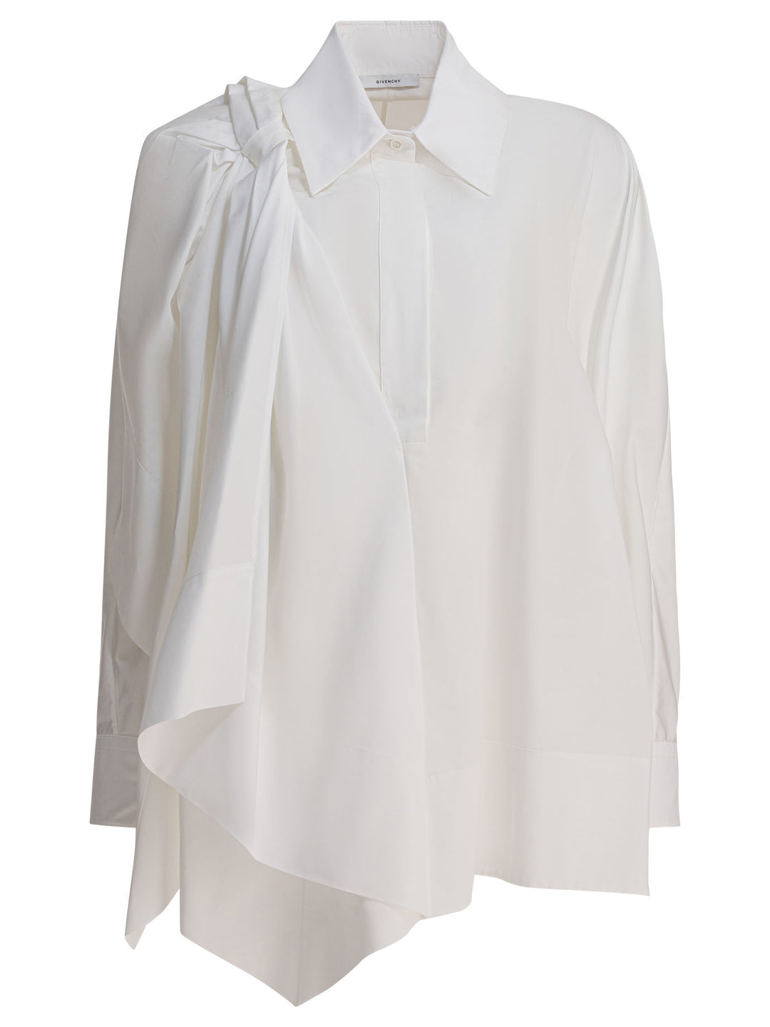 Givenchy Shirt With Bow Shirts - Bianco | 3342c8924eceba0ee6da9cd00df5548264d400d7