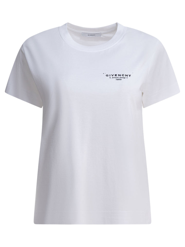 Givenchy T-Shirt With Givenchy Print T-shirts - Bianco | 836723cae7c4a7f5f3fdb530e5ad4a21053f32ba