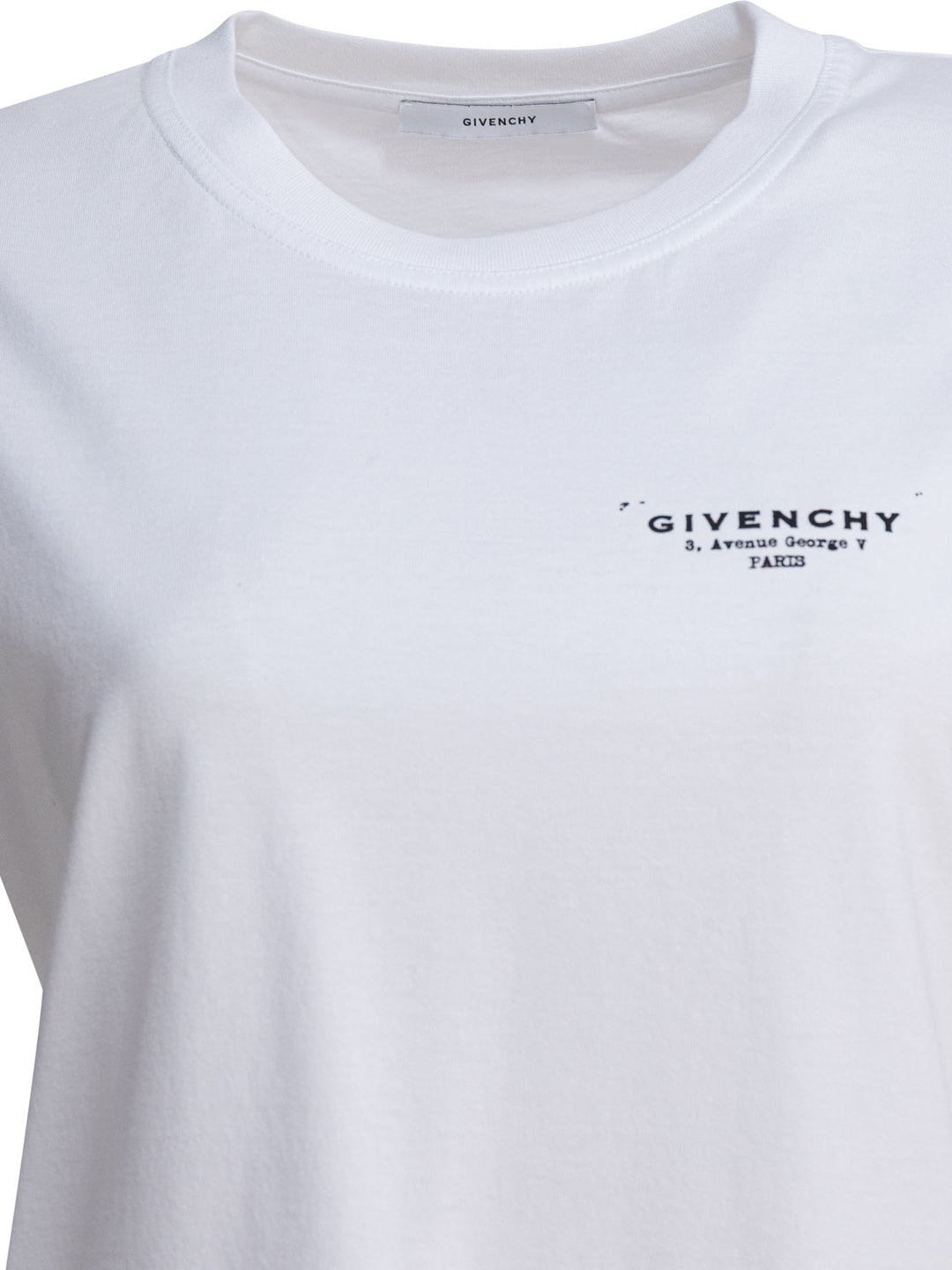 Givenchy T-Shirt With Givenchy Print T-shirts - Bianco | fd23161372baebcf24fc7924bece424e41b835e2