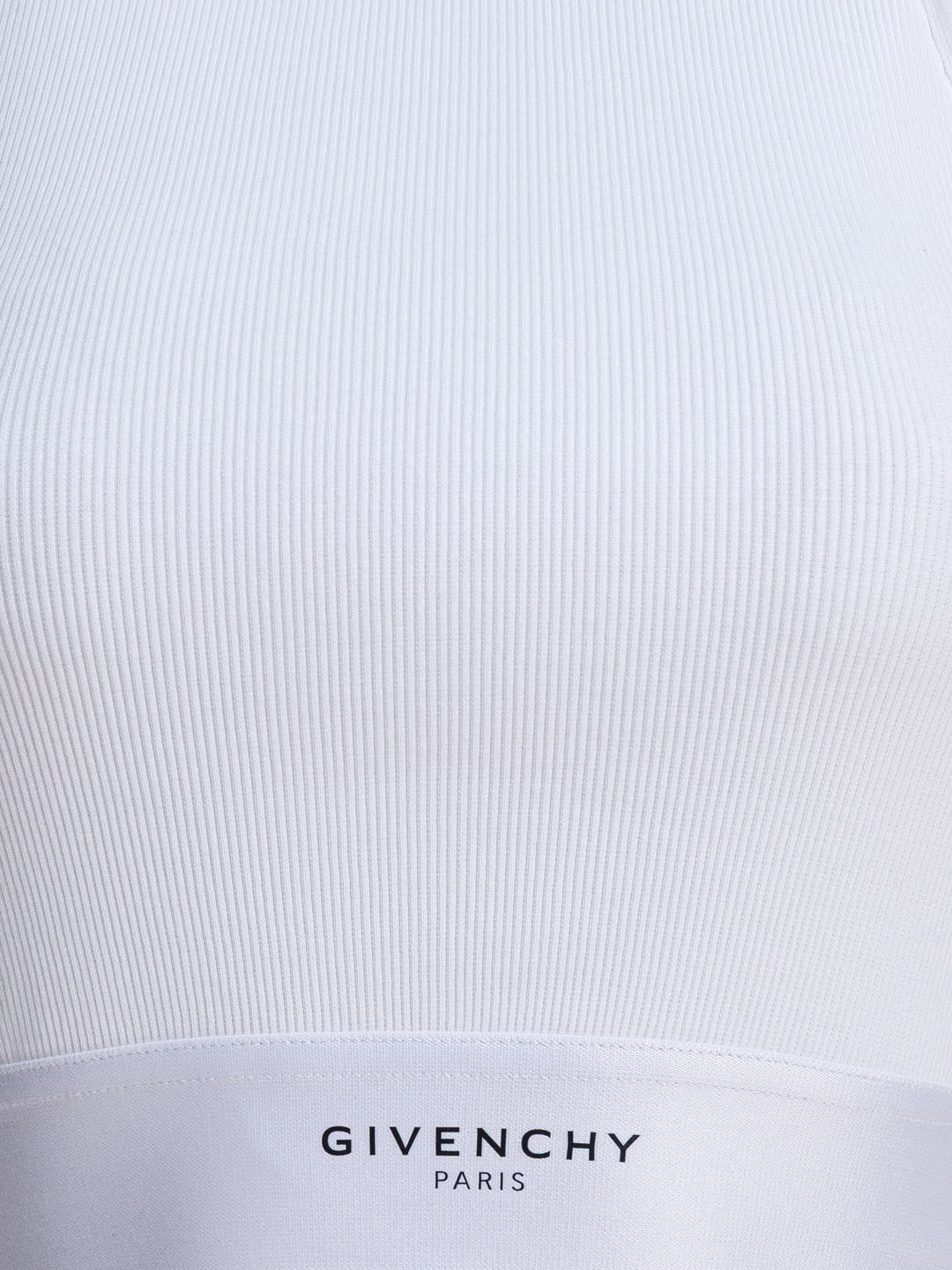 Givenchy Cropped Tank Top With Logo Top - Bianco | 85fc5f86f3ecc3bb22c55da30fabfcaf3a4c00ea