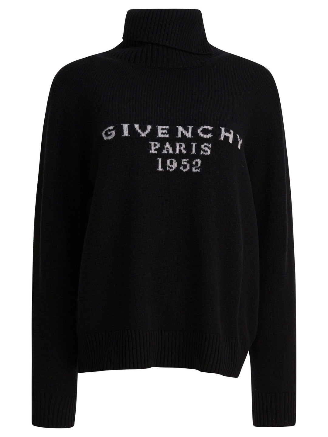 Givenchy Givenchy Paris 1952" Turtleneck Sweater Knitwear - Nero | 745d616a757afff2d2b7814bc9f1487e9b26e541