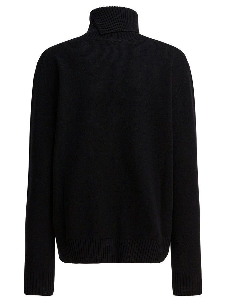 Givenchy Givenchy Paris 1952" Turtleneck Sweater Knitwear - Nero | 15e3b93ae2ac79110fb1c27408e01b5995eb972b