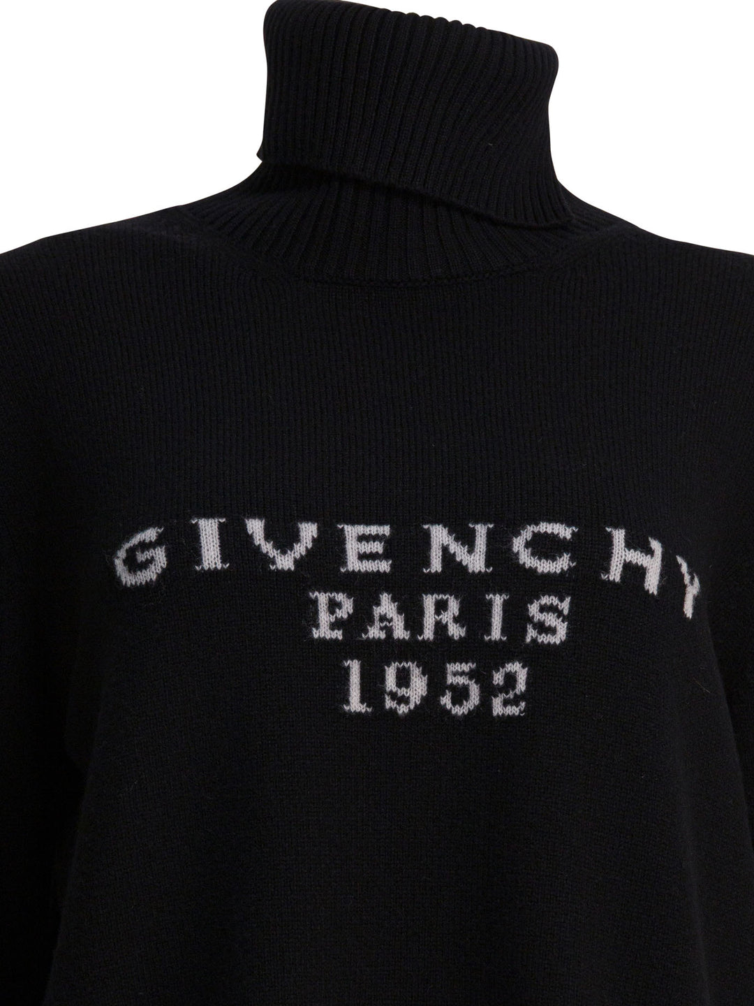 Givenchy Givenchy Paris 1952" Turtleneck Sweater Knitwear - Nero | 121df5945a8de112cfb0dfb2bfe9252ae5cf9f77