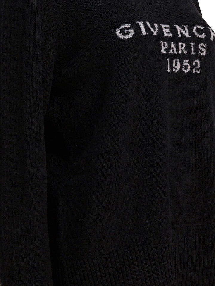 Givenchy Givenchy Paris 1952" Turtleneck Sweater Knitwear - Nero | bd4e6dcf97ff4d4bc724c6d2f17808ad3943afeb