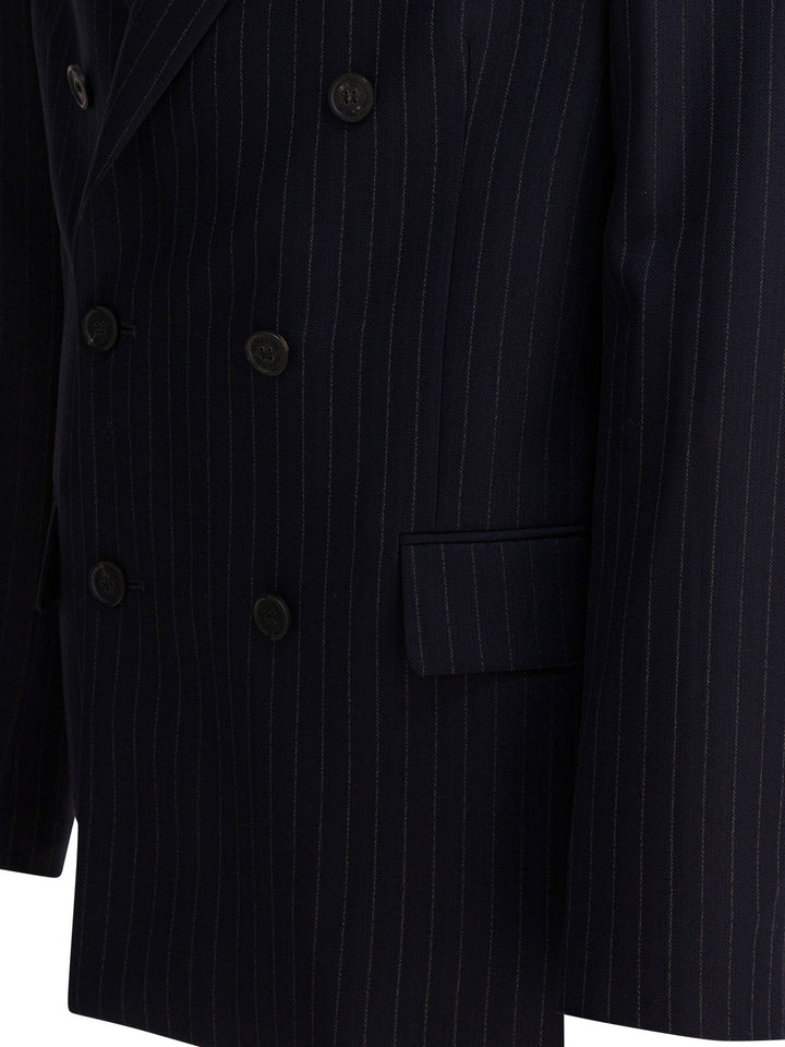 Golden Goose Double-Breasted Wool Blazer Jackets and Coats - Blu | d84d5bf1dcc2682cc5ba358290a876b6fd57ddd5