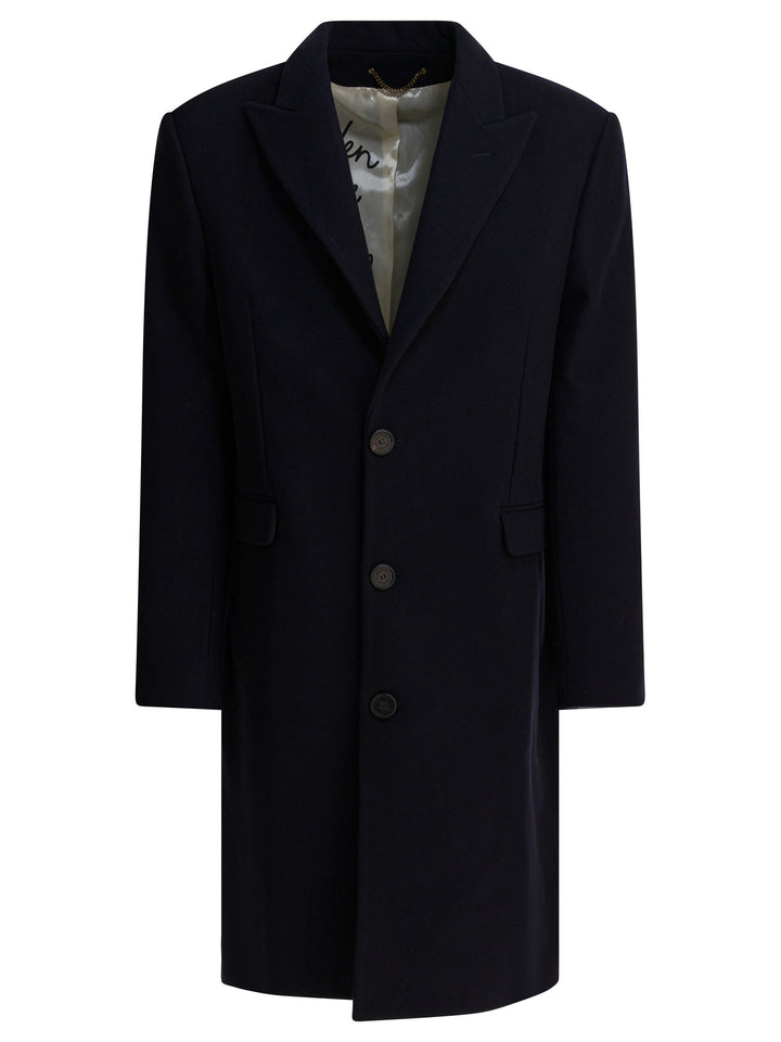 Golden Goose Single-Breasted Wool Coat Jackets and Coats - Blu | be661ef32e4ed3249857d52e0719de8d9292249d