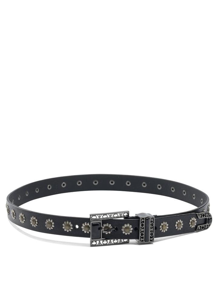 Golden Goose Belt With Embroidery Cinture - Nero | 91f3aaa32fabf33bad64f4ca5c783fcabdaf3d13