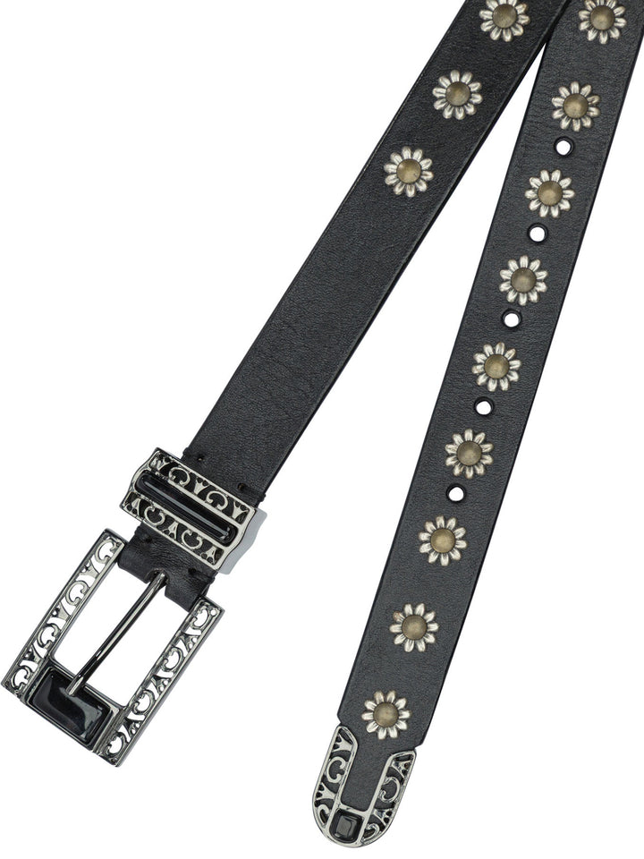 Golden Goose Belt With Embroidery Cinture - Nero | 13274b58e66245608917024fe542c659ce00084a