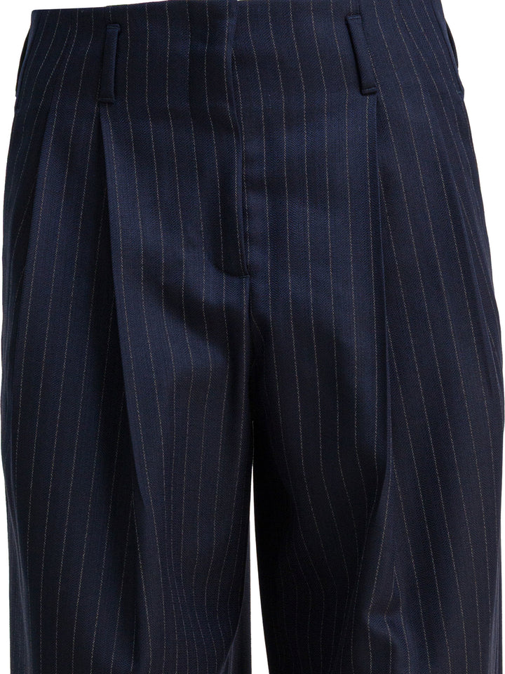 Golden Goose Wool Gabardine Pants Trousers - Blu | 75618fc792a8bc53d3e87d9207e308ee410e3b34