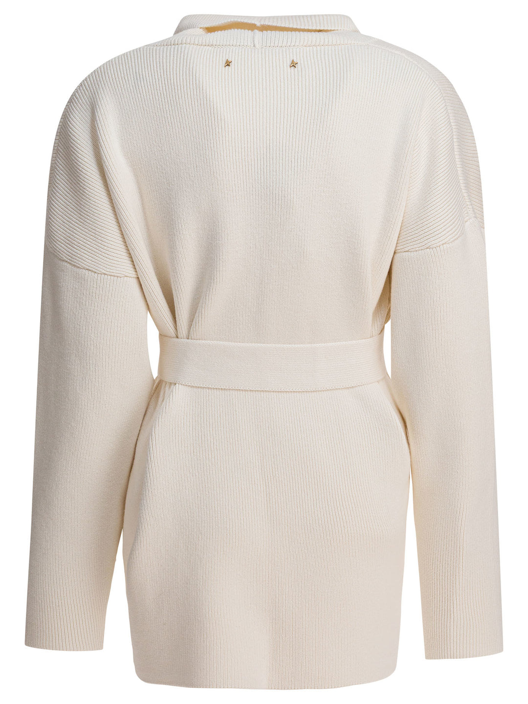 Golden Goose Cardigan With Floral Embroidery Knitwear - Bianco | 259b3ab89281631b26850e24308b34bd7af7eb0c