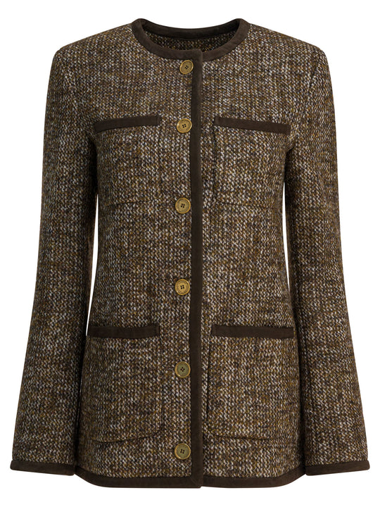 Wool Blend Jacket Jackets And Coats Marrone
