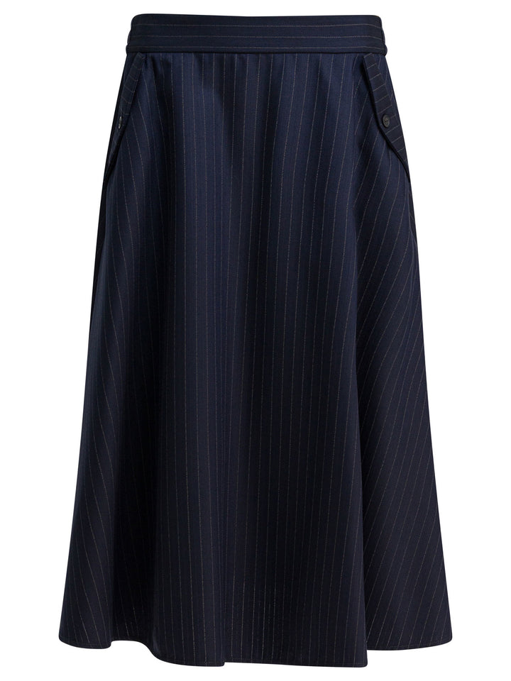 Golden Goose Virgin Wool Skirt Gonne - Blu | f07c232e7c2829777c476f40bd38b0bc08e4bbfc