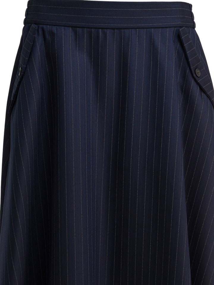 Golden Goose Virgin Wool Skirt Gonne - Blu | 9459515740ac17ce3bef1ec6cb1e802aada6e9a8