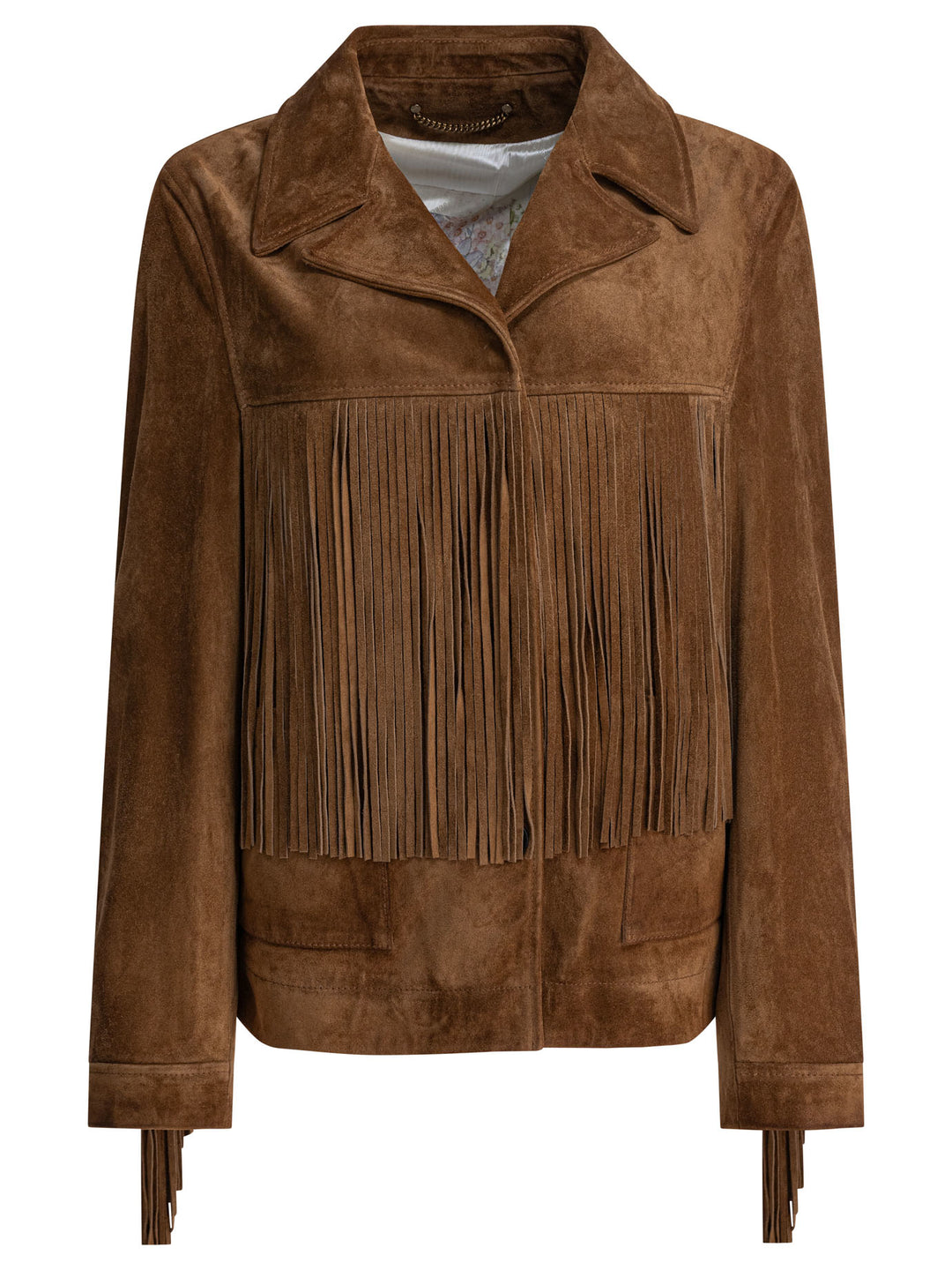 Golden Goose Suede Jacket With Bangs Jackets and Coats - Marrone | ea384c0f783160481d8c6db41f396318c6e72c2a