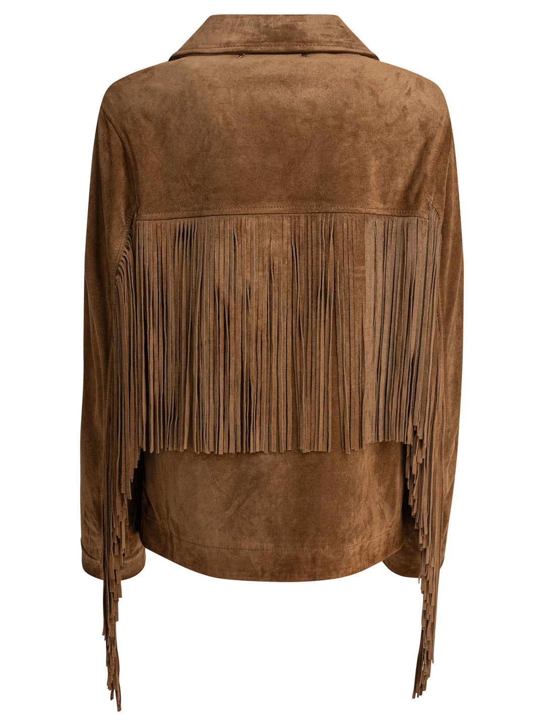 Golden Goose Suede Jacket With Bangs Jackets and Coats - Marrone | d136878ca5a1af55badc59878b145b15ea00ba3d
