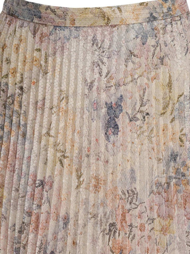 Golden Goose Long Pleated Skirt Gonne - Beige | 8dc70487bc77d2b5fb5f3e88a814919a74ff2486