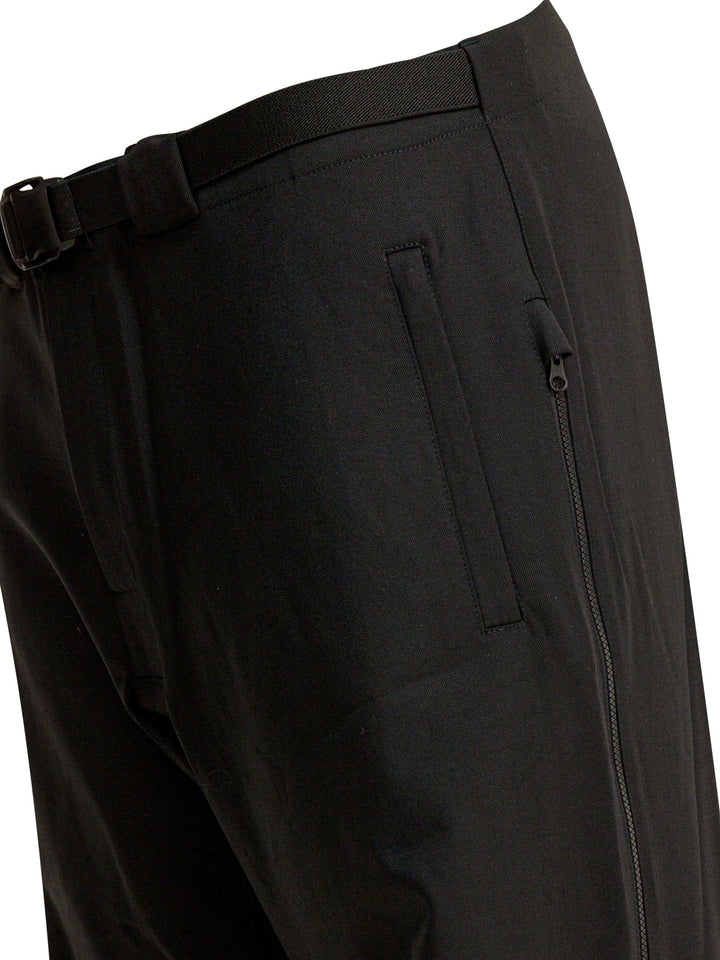 Gr10k Wool Blend Belted Pants Trousers - Nero | a35719c8394a7f0674190b6e443be672258118cc