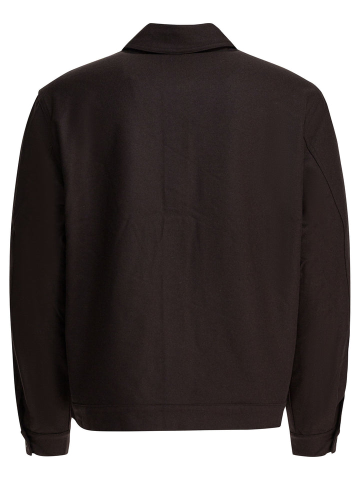 Gr10k Wool Blend Overshirt Jacket Jackets and Coats - Marrone | a463f43bed880e8472a7bfec972923fb8a2026c6