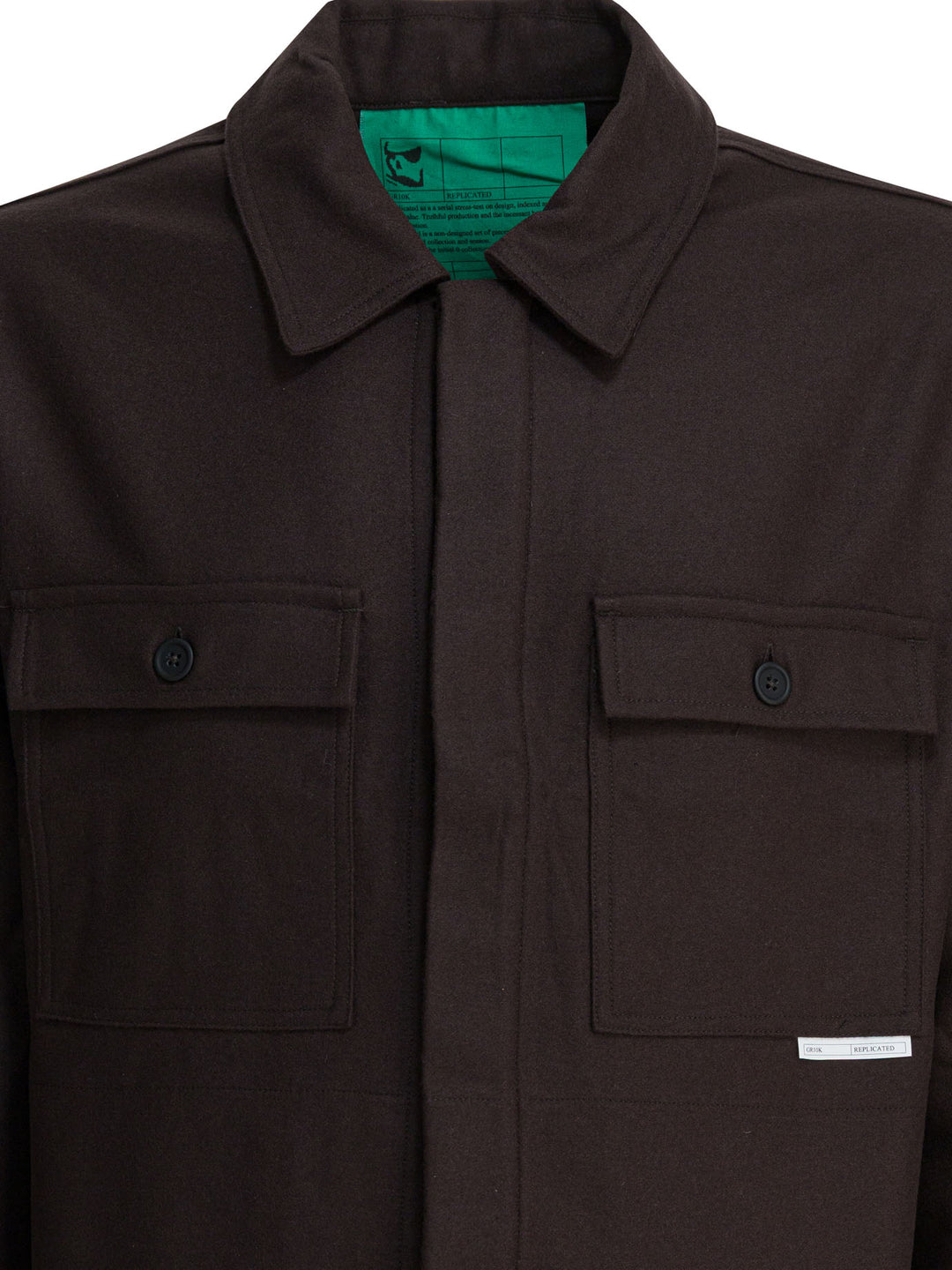 Gr10k Wool Blend Overshirt Jacket Jackets and Coats - Marrone | fc96d3ea5d91d9632a2198d1c6d8c56a11b8d394