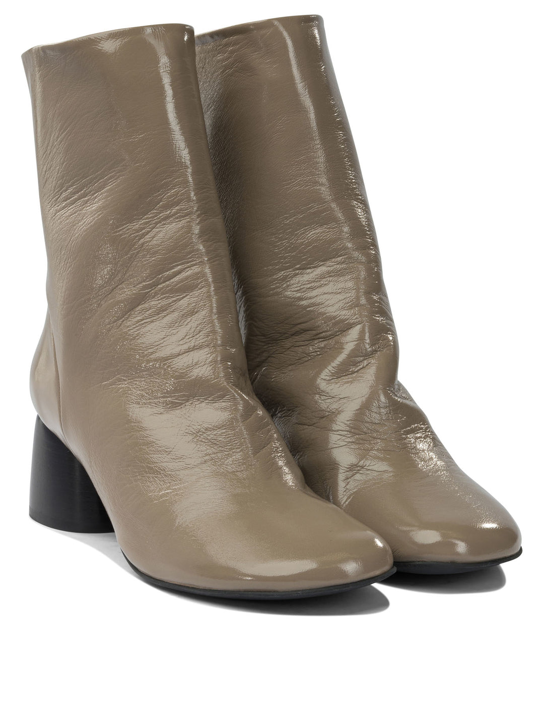 Halmanera Leather Zippered Stivali e Stivaletti - Beige | 99a438ac22f268123160fa0e5bd9ea3308ea2d29