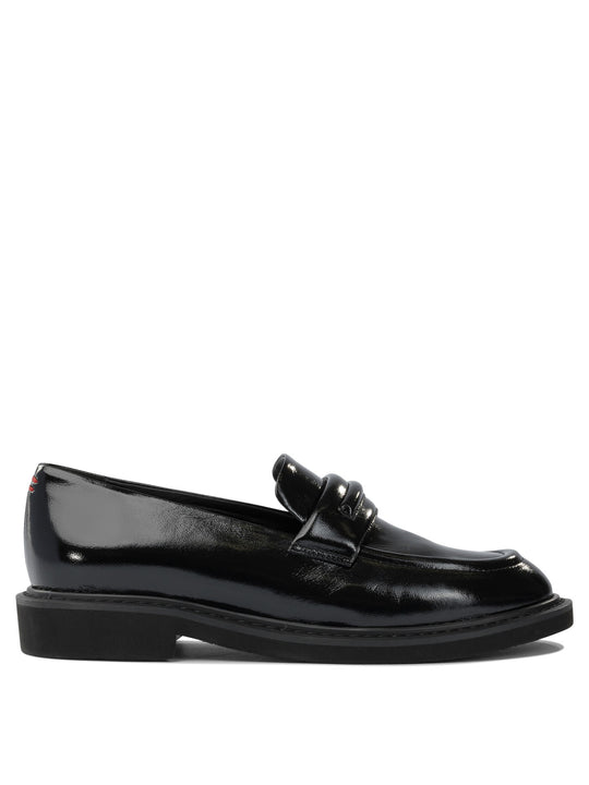 Glossy Leather Loafers Loafers & Slippers Nero