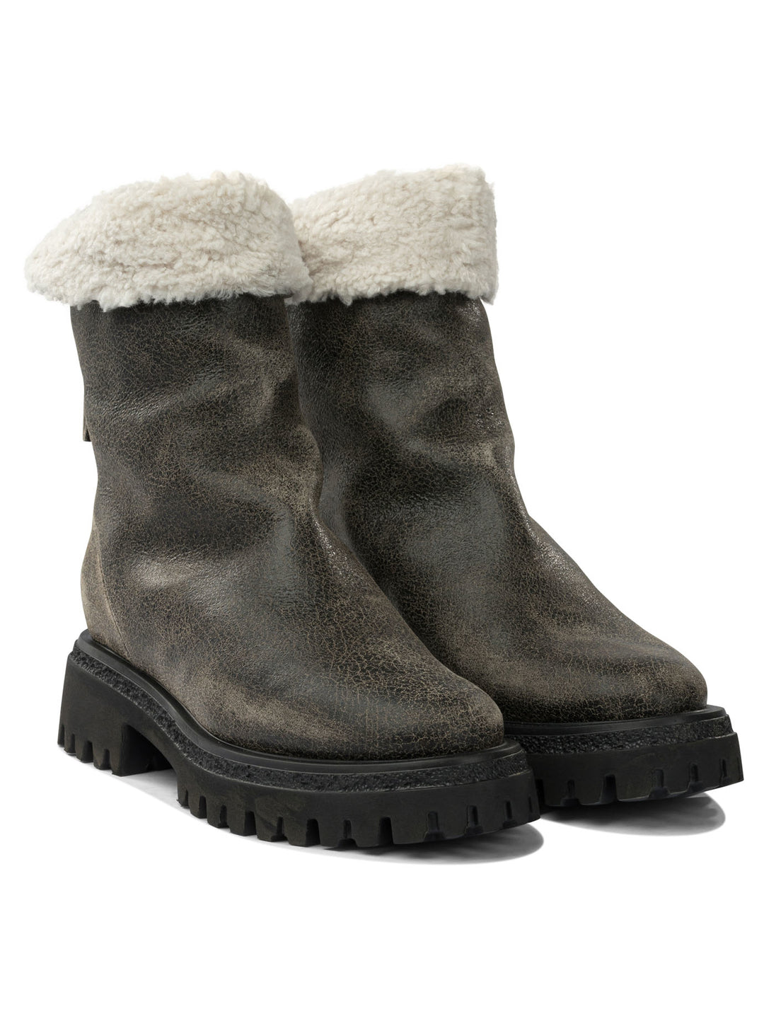 Halmanera Leather Zippered Stivali e Stivaletti - Marrone | 894eee5324550994ca549503381993836e9bd503