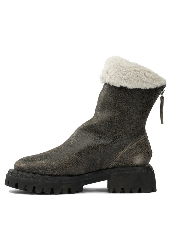 Halmanera Leather Zippered Stivali e Stivaletti - Marrone | edf49f16cf78e89d6d2645cb35336f8e891221c0