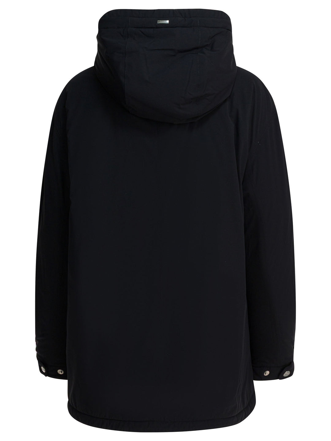Herno Nylon Hooded Jacket Jackets and Coats - Nero | e1d6aefa73da375fc94e5bd274692620e42e29e3