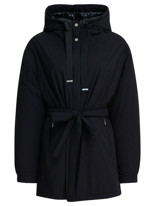 Nylon Hooded Jacket Jackets And Coats Nero