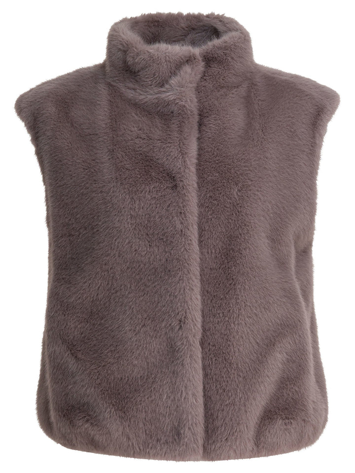 Herno Sleeveless Faux Fur Jacket Jackets and Coats - Rosa | e2efb034a281fa1b5fb4422b6b2d0fc50d4fe4c9