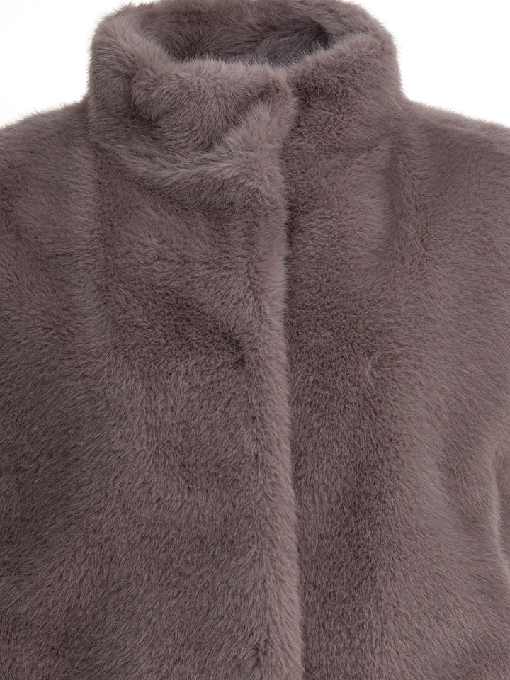 Herno Sleeveless Faux Fur Jacket Jackets and Coats - Rosa | e64f929536b773862acdf2a90cb13ef71213c358