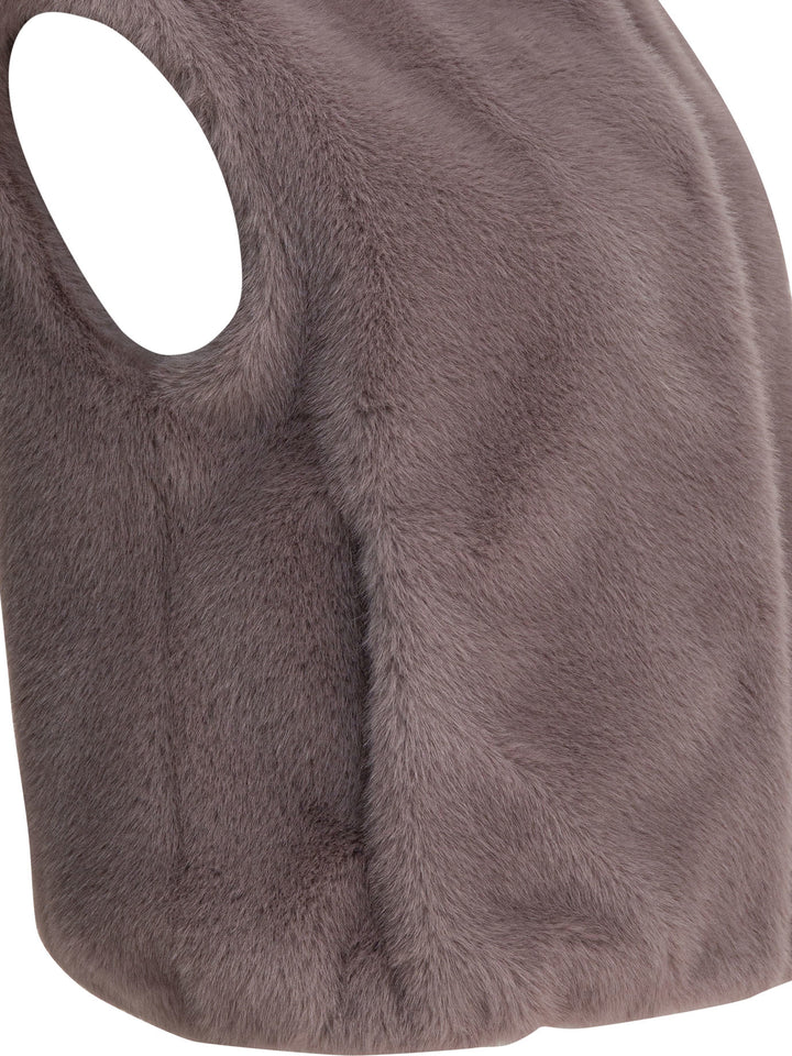 Herno Sleeveless Faux Fur Jacket Jackets and Coats - Rosa | 0aa6d28589ac93d432ae2d45f7974d60d29e4fc3