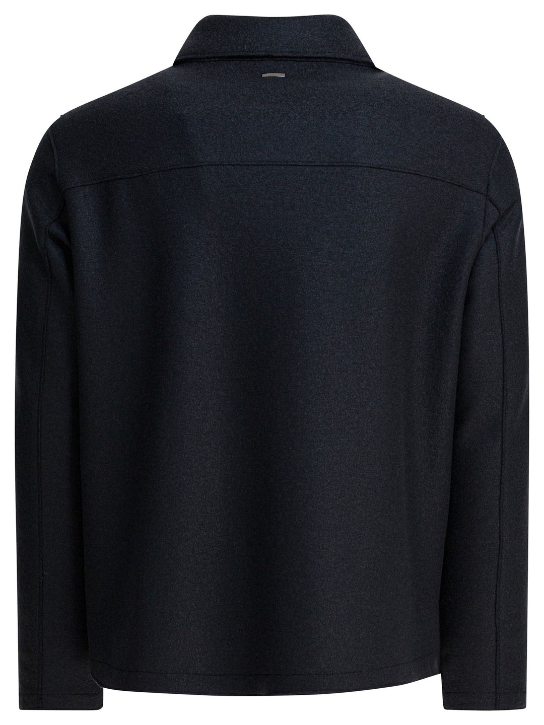 Herno Virgin Wool Overshirt Jacket Jackets and Coats - Blu | 0c6d70d4d7c953454e54a806f29ba62652a9851b