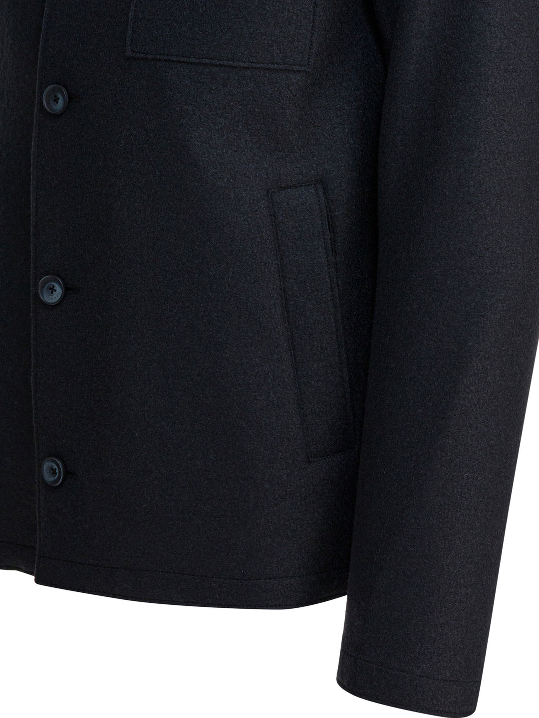 Herno Virgin Wool Overshirt Jacket Jackets and Coats - Blu | 9e7020478b663ffc300fdd53b66be2fb6f413acb