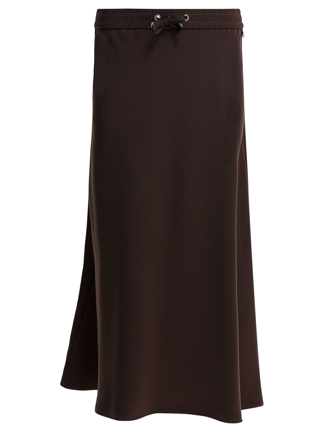 Herno Matte Satin Midi Skirt Gonne - Marrone | eae5392187689d5bbf64c7bea8af06062cfb3b56