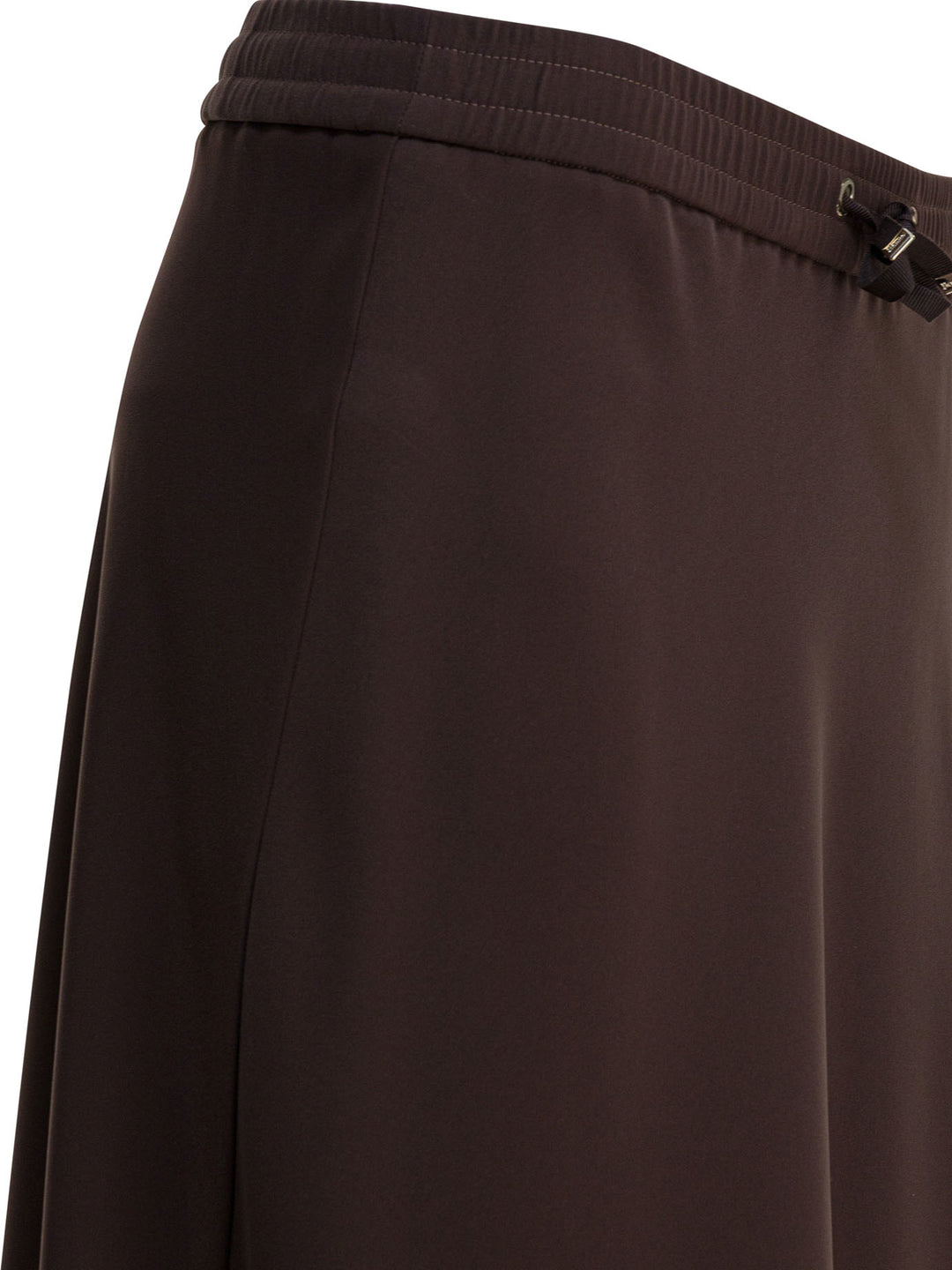 Herno Matte Satin Midi Skirt Gonne - Marrone | 125929b92e7d4085a59aba949cd487cdb281f6a7