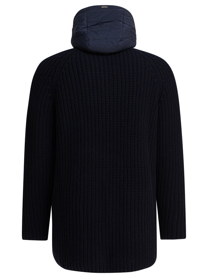 Herno Merino Wool Coat Jackets and Coats - Blu | 977742faed96a2f7d4e1450b77b09499df9a3524