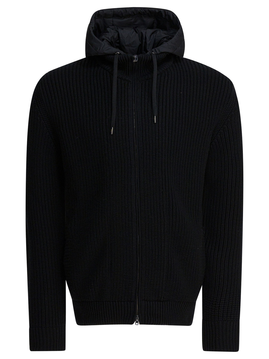 Herno Virgin Wool Short Down Jacket Jackets and Coats - Nero | 1c0967d97f5179ec9e38cc3608e78e7cb02b3397