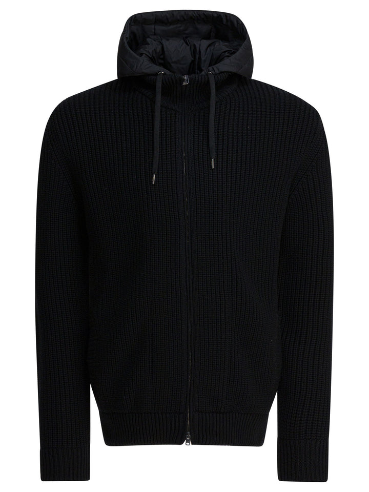 Herno Virgin Wool Short Down Jacket Jackets and Coats - Nero | 1c0967d97f5179ec9e38cc3608e78e7cb02b3397