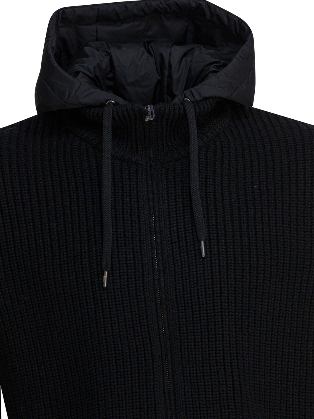 Herno Virgin Wool Short Down Jacket Jackets and Coats - Nero | 3f80661bd4169111dc88039c7d13d1b065879622