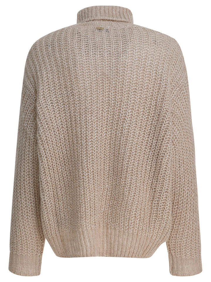 Herno Wool And Alpaca Turtleneck Sweater Knitwear - Beige | 89b1fa97ce3b469863f31460a202a48db2ef9c03
